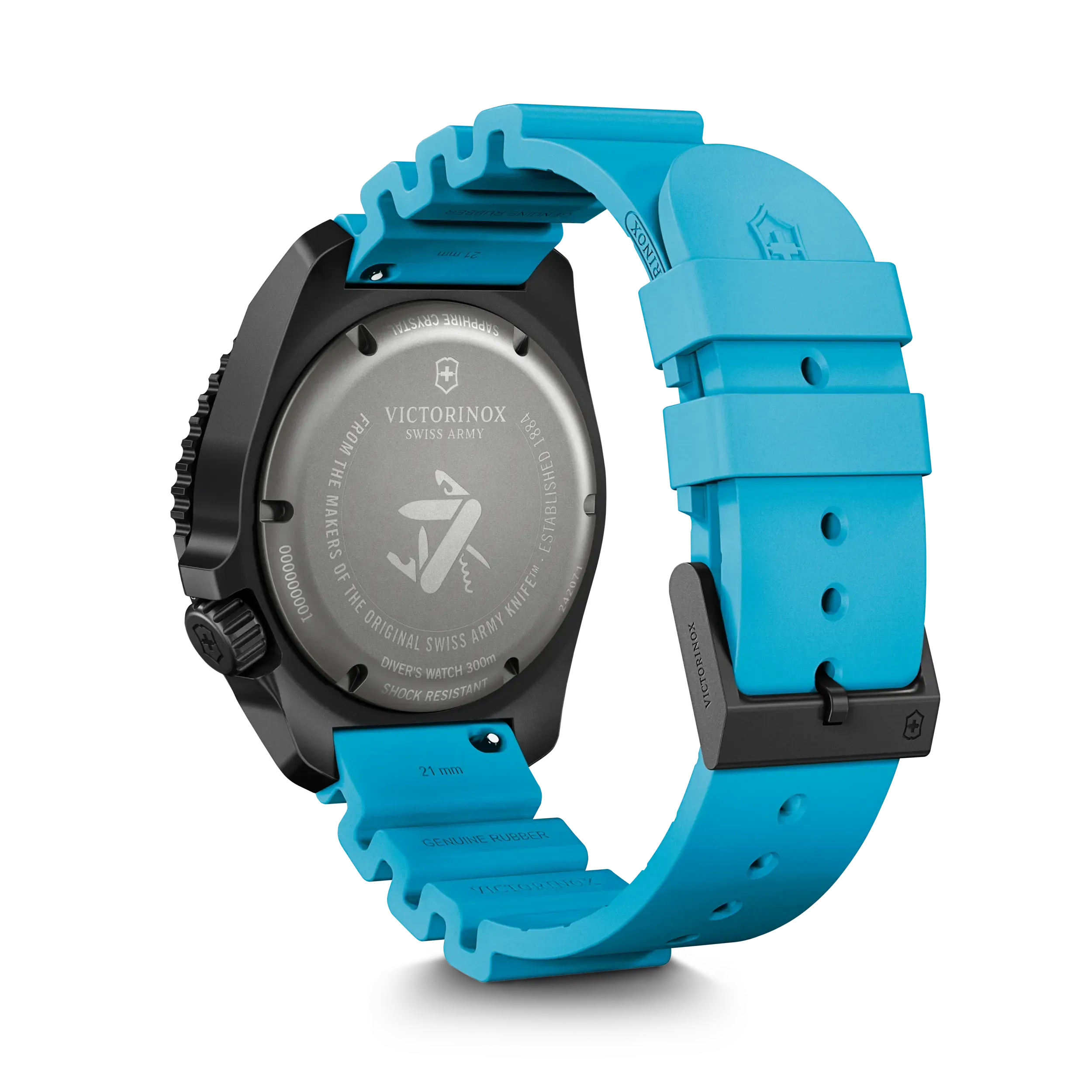 RELÓGIO VICTORINOX DIVE PRO TITÂNIO AUTOMÁTICO 43MM PULSEIRA DE SILICONE AZUL
