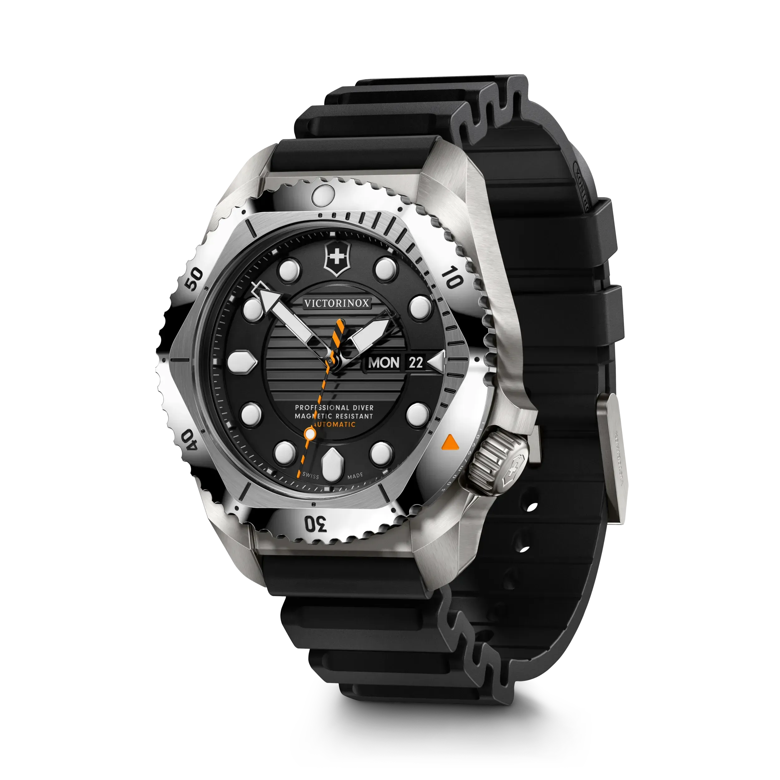 RELÓGIO VICTORINOX DIVE PRO TITÂNIO AUTOMÁTICO MOSTRADOR PRETO