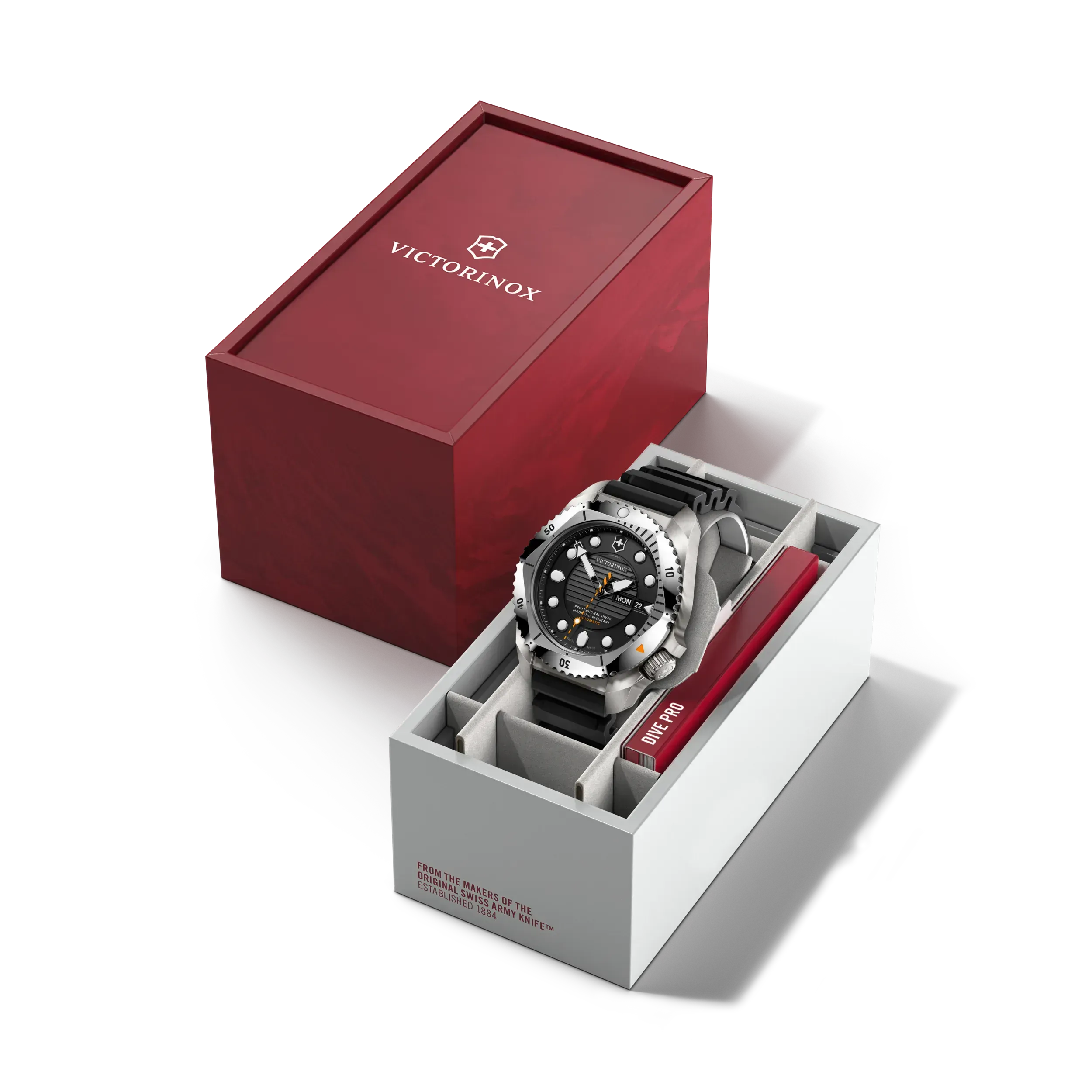 RELÓGIO VICTORINOX DIVE PRO TITÂNIO AUTOMÁTICO MOSTRADOR PRETO